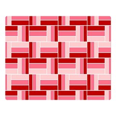 Pink Red Burgundy Pattern Stripes Double Sided Flano Blanket (large) 