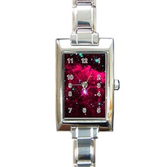 Pistol Star And Nebula Rectangle Italian Charm Watch by Amaryn4rt