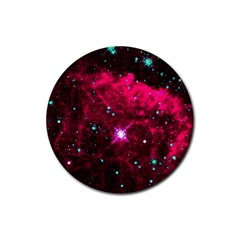 Pistol Star And Nebula Rubber Round Coaster (4 Pack) 