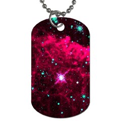 Pistol Star And Nebula Dog Tag (one Side) by Amaryn4rt