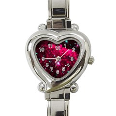 Pistol Star And Nebula Heart Italian Charm Watch by Amaryn4rt