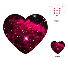 Pistol Star And Nebula Playing Cards (heart) 