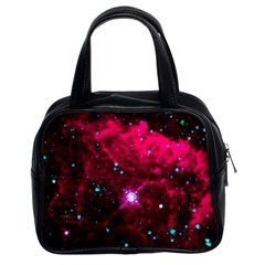 Pistol Star And Nebula Classic Handbags (2 Sides)