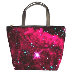 Pistol Star And Nebula Bucket Bags by Amaryn4rt