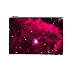 Pistol Star And Nebula Cosmetic Bag (large)  by Amaryn4rt