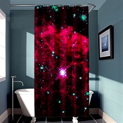 Pistol Star And Nebula Shower Curtain 36  X 72  (stall)  by Amaryn4rt