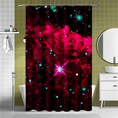 Pistol Star And Nebula Shower Curtain 48  X 72  (small) 