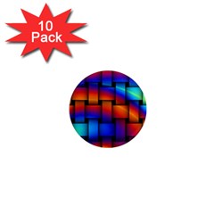 Rainbow Weaving Pattern 1  Mini Magnet (10 Pack) 