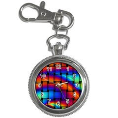 Rainbow Weaving Pattern Key Chain Watches by Amaryn4rt