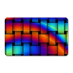 Rainbow Weaving Pattern Magnet (rectangular)