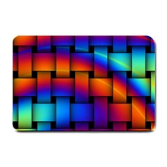 Rainbow Weaving Pattern Small Doormat 