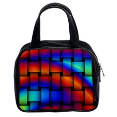 Rainbow Weaving Pattern Classic Handbags (2 Sides) by Amaryn4rt