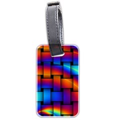 Rainbow Weaving Pattern Luggage Tags (two Sides)