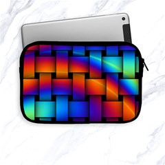 Rainbow Weaving Pattern Apple Ipad Mini Zipper Cases