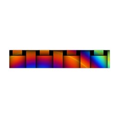 Rainbow Weaving Pattern Flano Scarf (mini)