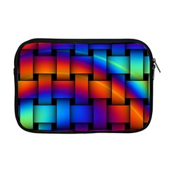 Rainbow Weaving Pattern Apple Macbook Pro 17  Zipper Case by Amaryn4rt