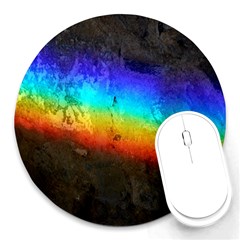 Rainbow Color Prism Colors Round Mousepads