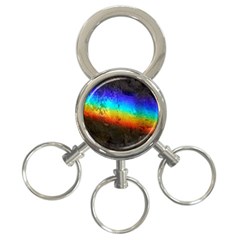 Rainbow Color Prism Colors 3-ring Key Chains