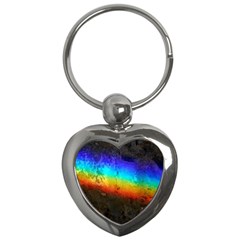 Rainbow Color Prism Colors Key Chains (heart)  by Amaryn4rt