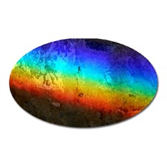 Rainbow Color Prism Colors Oval Magnet by Amaryn4rt