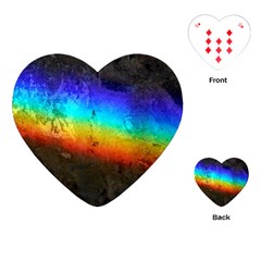 Rainbow Color Prism Colors Playing Cards (heart) 