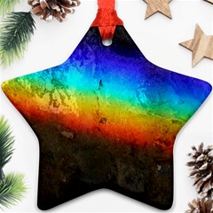 Rainbow Color Prism Colors Star Ornament (two Sides)