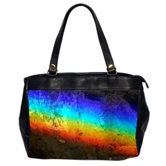 Rainbow Color Prism Colors Office Handbags (2 Sides) 