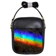 Rainbow Color Prism Colors Girls Sling Bags