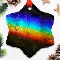 Rainbow Color Prism Colors Ornament (snowflake)