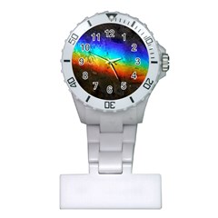 Rainbow Color Prism Colors Plastic Nurses Watch by Amaryn4rt