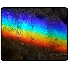 Rainbow Color Prism Colors Double Sided Fleece Blanket (medium) 