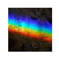 Rainbow Color Prism Colors Small Satin Scarf (square)