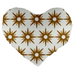 Seamless Repeating Tiling Tileable Large 19  Premium Flano Heart Shape Cushions by Amaryn4rt