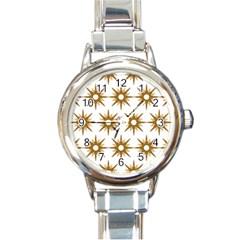 Seamless Repeating Tiling Tileable Round Italian Charm Watch by Amaryn4rt