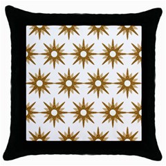 Seamless Repeating Tiling Tileable Throw Pillow Case (black) by Amaryn4rt