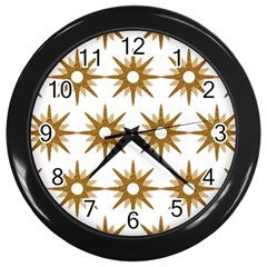 Seamless Repeating Tiling Tileable Wall Clocks (black)