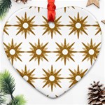 Seamless Repeating Tiling Tileable Heart Ornament (Two Sides) Front