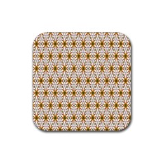 Seamless Wallpaper Background Rubber Coaster (square)  by Amaryn4rt