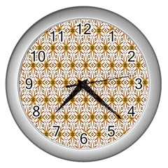 Seamless Wallpaper Background Wall Clocks (silver) 