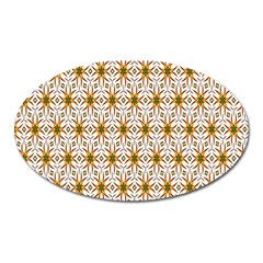 Seamless Wallpaper Background Oval Magnet by Amaryn4rt