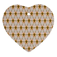 Seamless Wallpaper Background Heart Ornament (two Sides)