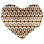 Seamless Wallpaper Background Large 19  Premium Heart Shape Cushions Front