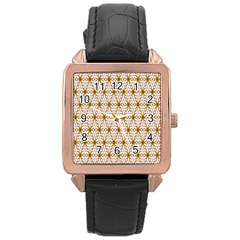 Seamless Wallpaper Background Rose Gold Leather Watch 