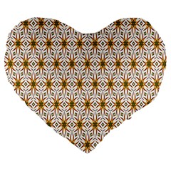 Seamless Wallpaper Background Large 19  Premium Flano Heart Shape Cushions