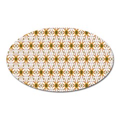 Seamless Wallpaper Background Oval Magnet