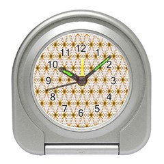 Seamless Wallpaper Background Travel Alarm Clocks by Amaryn4rt