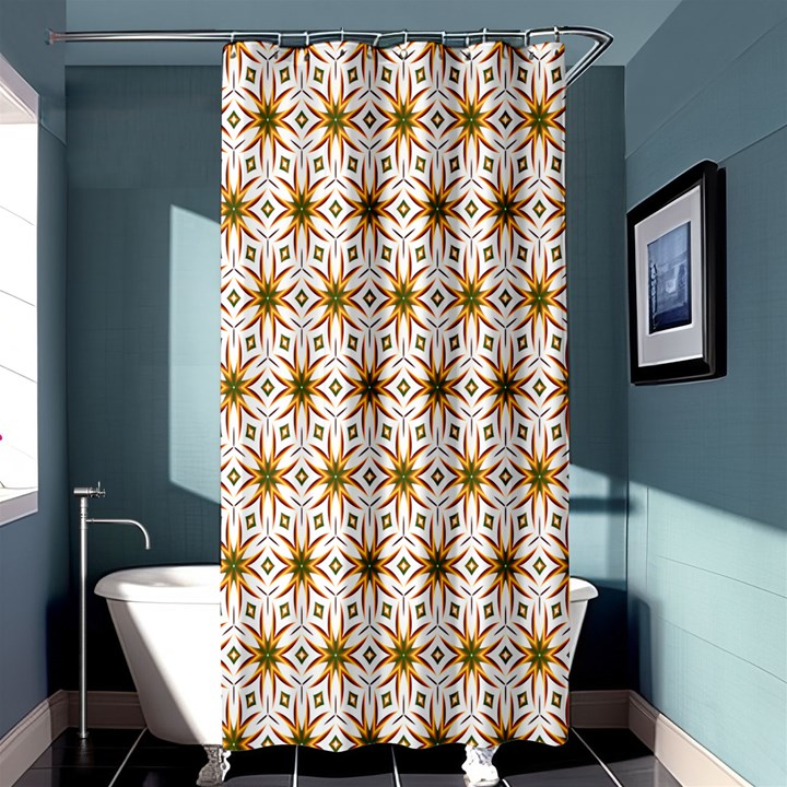 Seamless Wallpaper Background Shower Curtain 36  x 72  (Stall) 