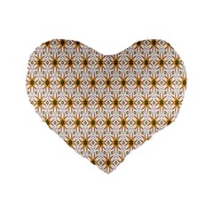 Seamless Wallpaper Background Standard 16  Premium Flano Heart Shape Cushions