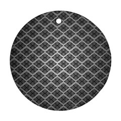 Silver The Background Ornament (round)