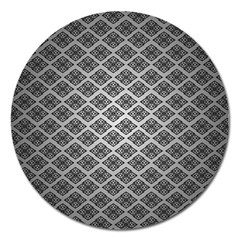 Silver The Background Magnet 5  (round)